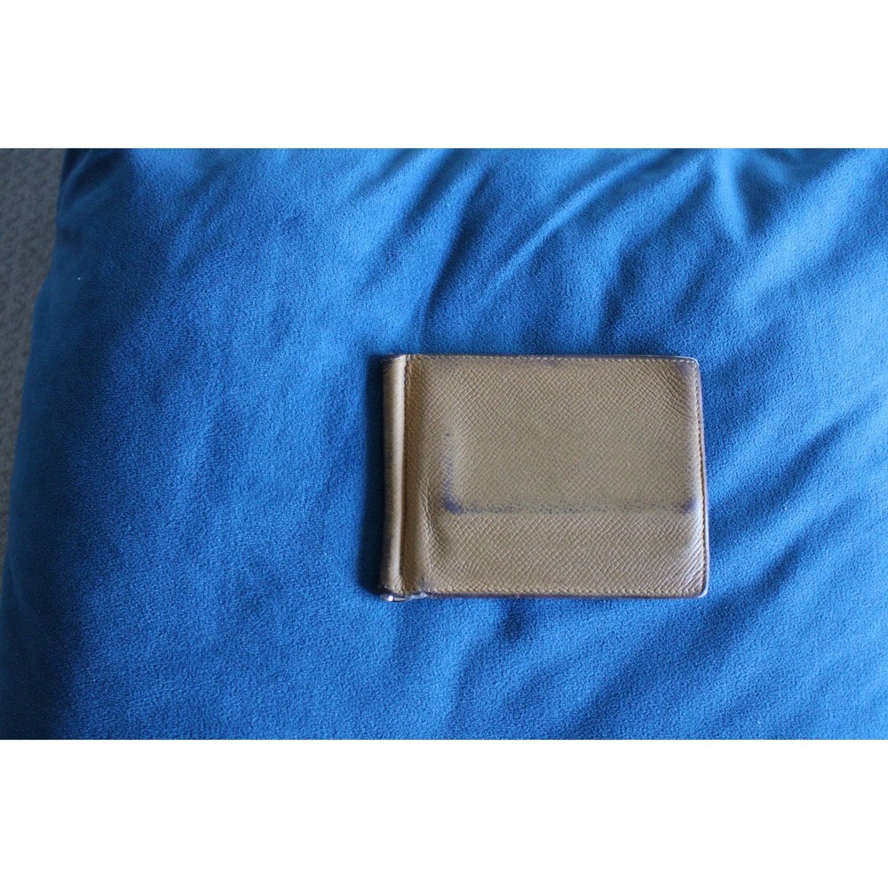 Hermes Bi-Fold Wallet, Palladium Money Clip, 100% Authentic